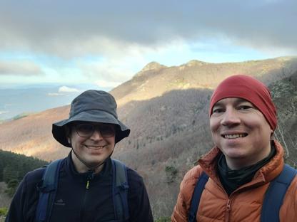 Zejście i widok na Los Agudes