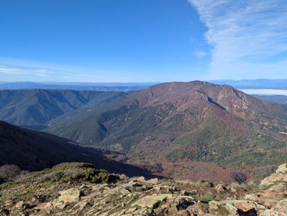 Widok na Matagalls (1697 m)