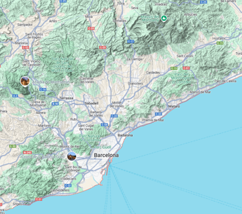 Wybrzeże i okolice Barcelony również są zielone